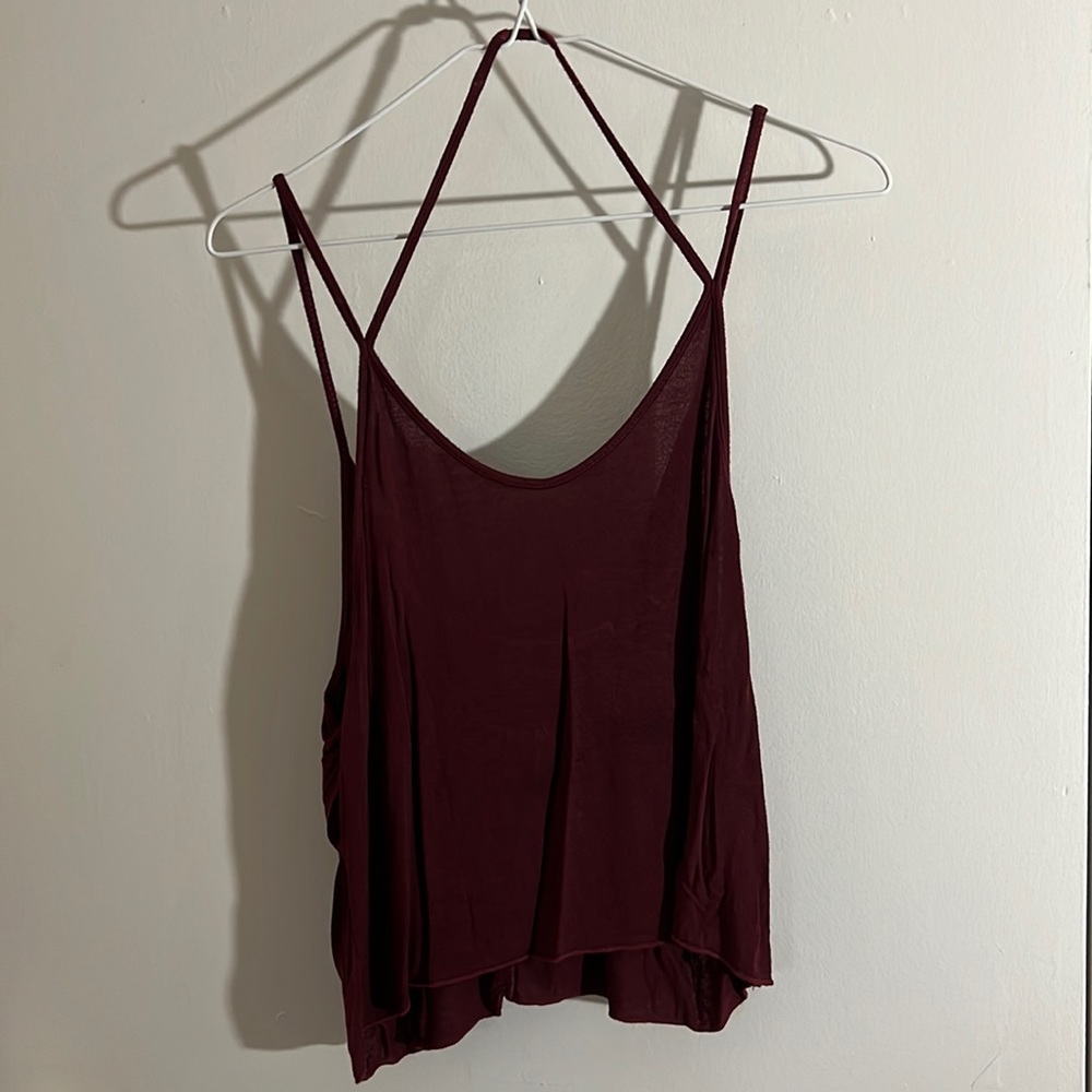 Maroon tank top